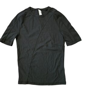 Lululemon Asymmetrical Ribbed Cotton XS Ribbed Cotton T-Shirt Pima Cotton